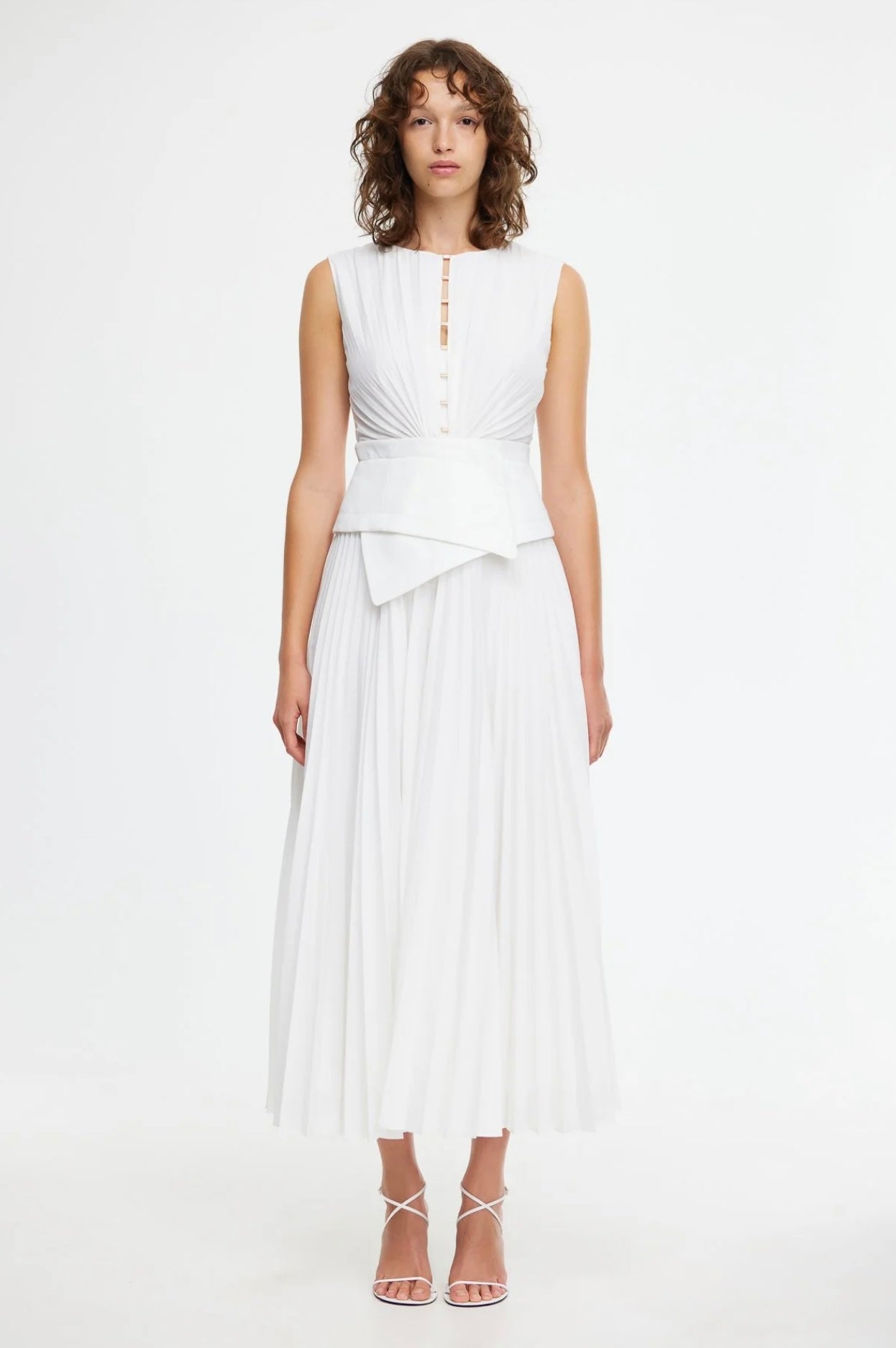 Rhodes Midi Dress IVORY | ACLER