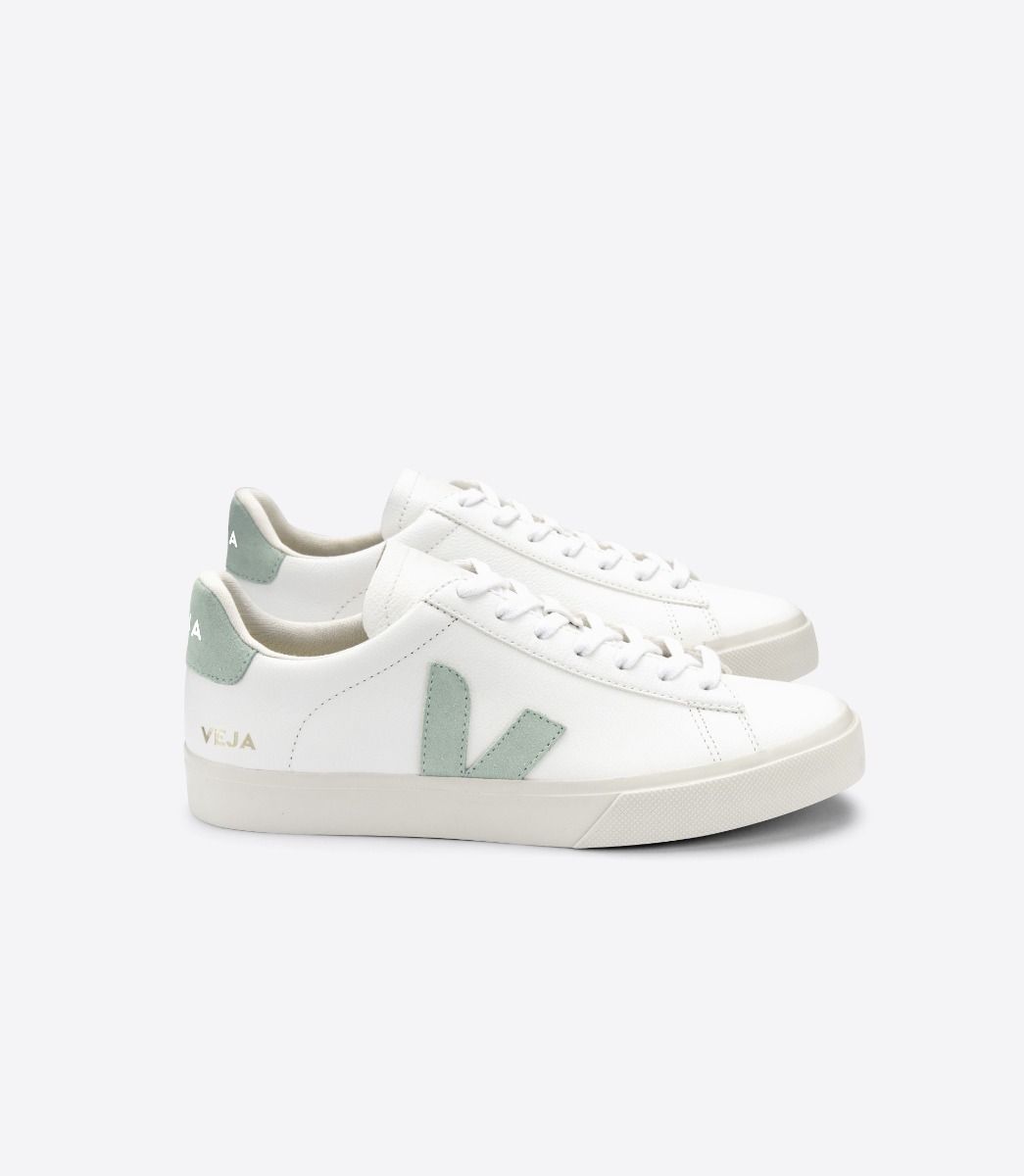 Campo ChromeFree White Leather Matcha | VEJA | Shop The Range Here