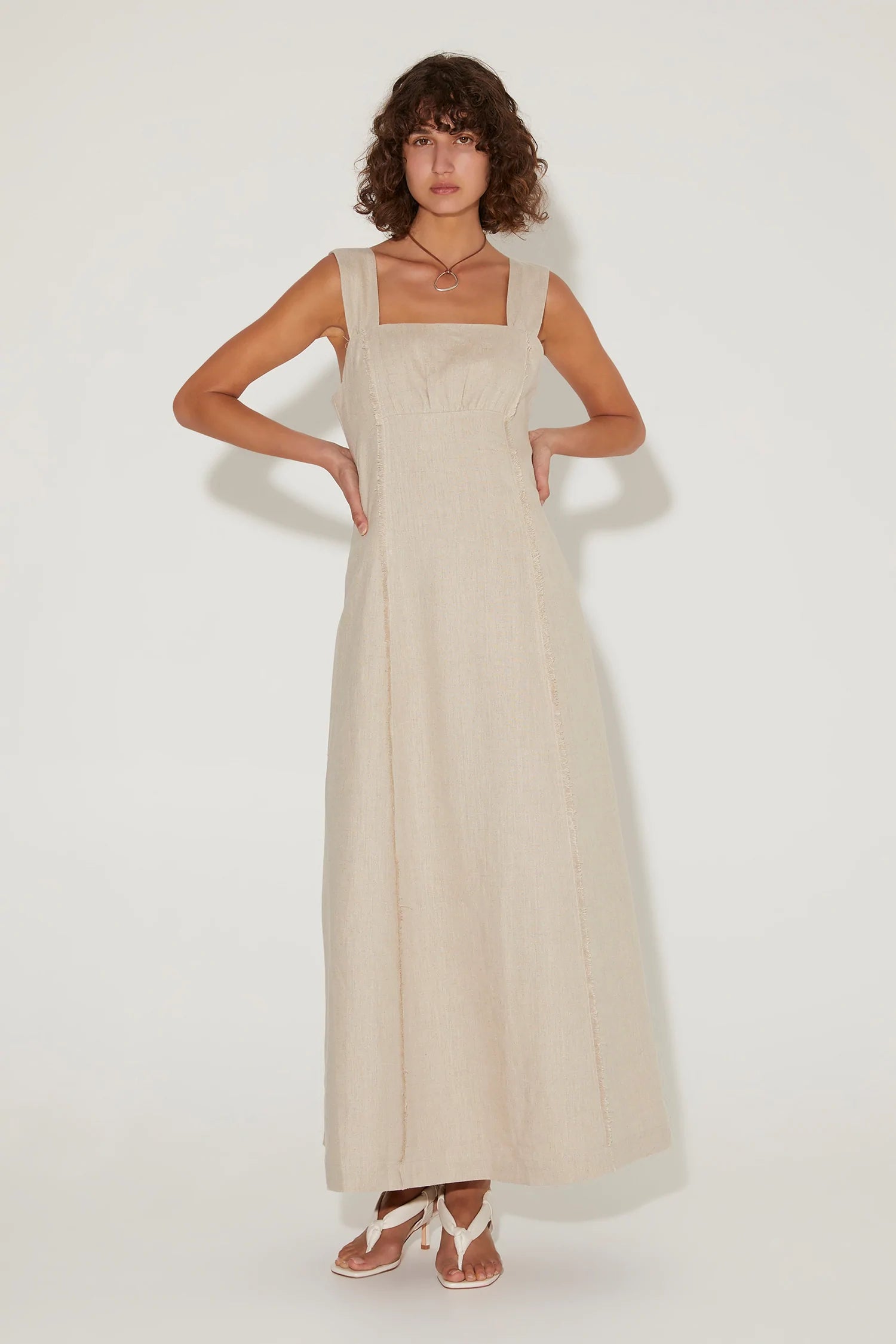 hansen and gretel linen dress Joe Linen Midi Dress Bells Beach-L / BELLS BEACH