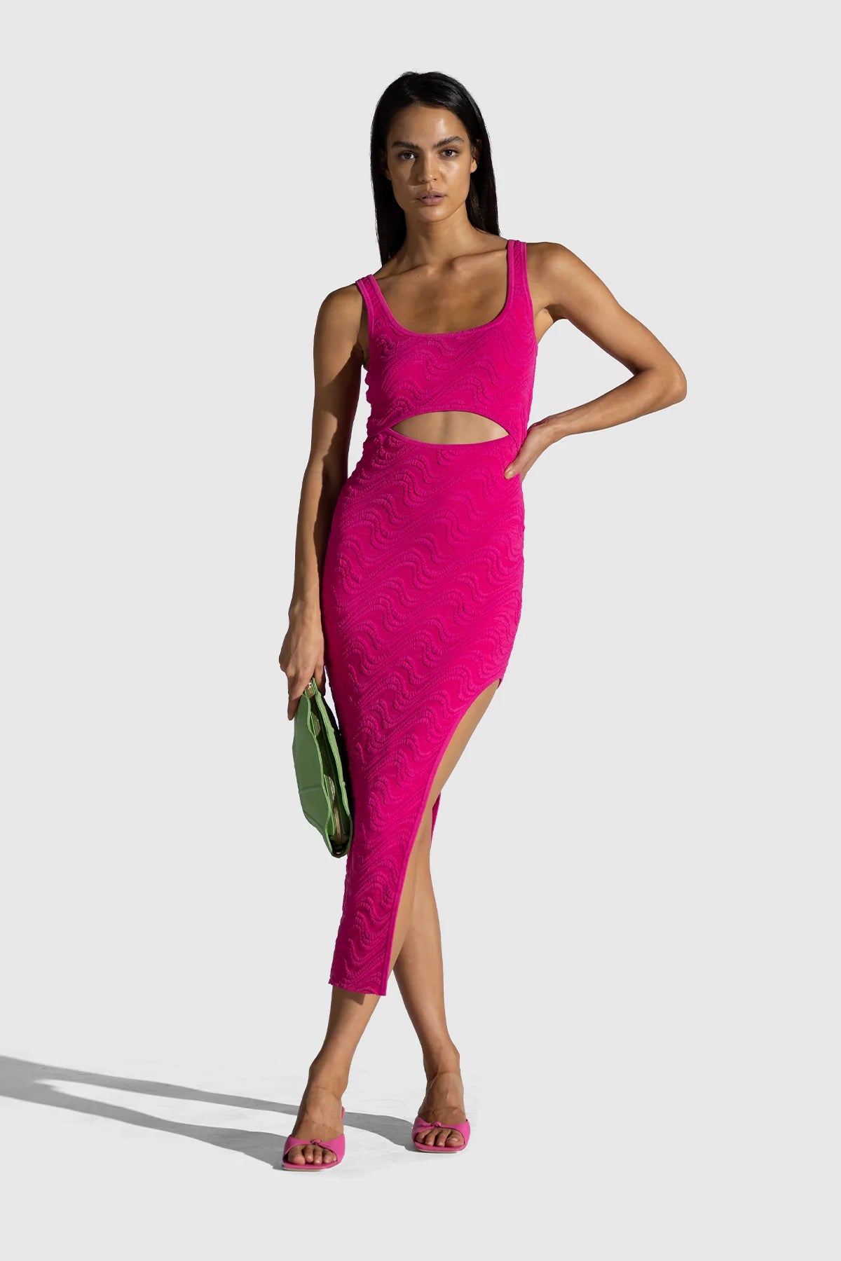 wolf gang pink dress Keiko Maxi Dress