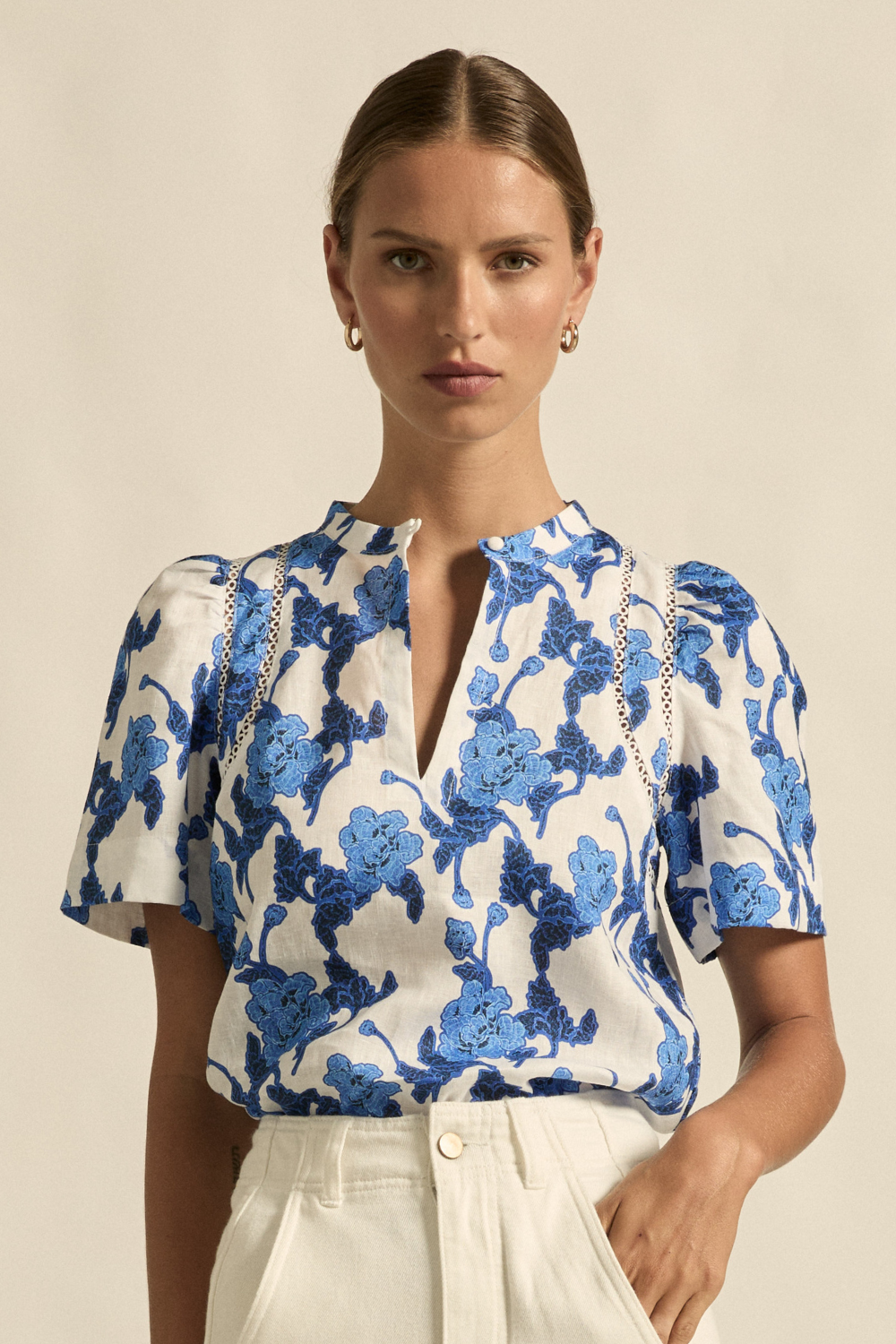 Recollect top AZURE BOUQUET by Zoe Kratzmann | Off Duty Adelaide