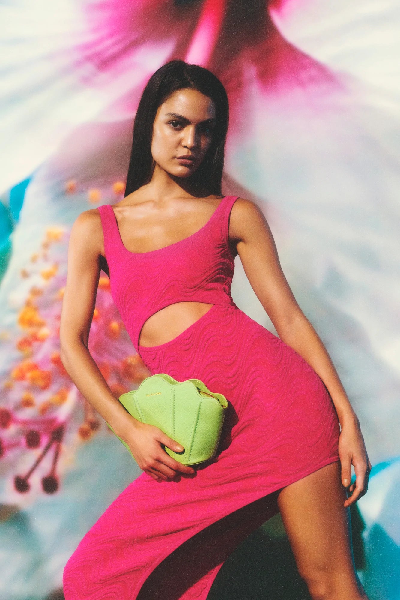 Wailele Wave Knit Dress Flamingo | THE WOLF GANG | Shop New Arrivals  Off  Duty