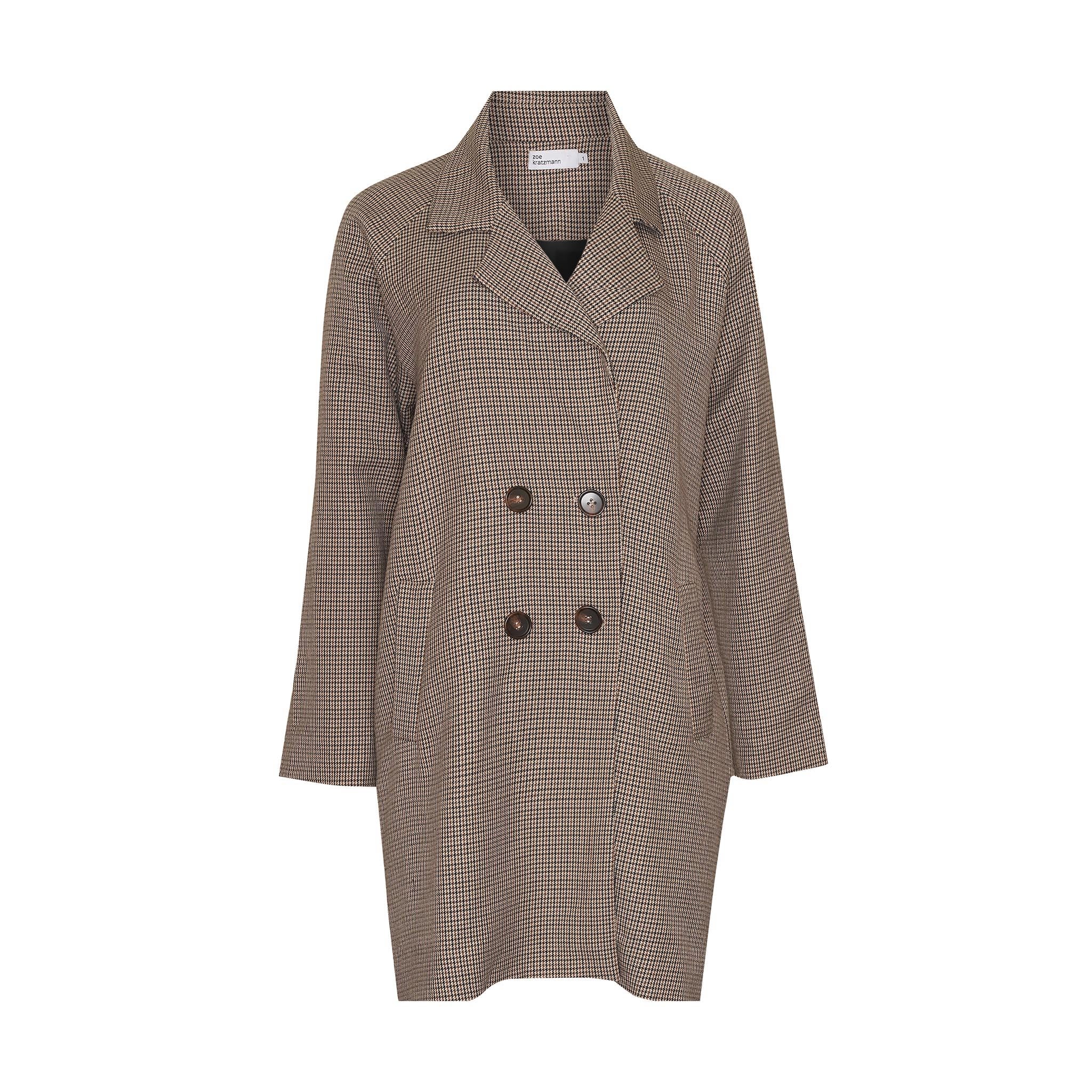 Lever Jacket in Puppy Tooth Check Lever Jacket in Puppy Tooth Check